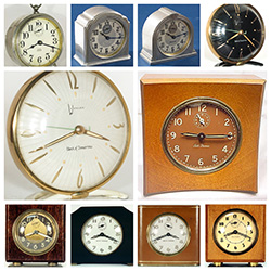 Collage of Clock of Tomorrow, Dura case, Bingo Style 1 and Seth Thomas Baby Bens