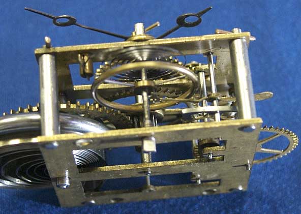 Hubbell movement showing balance and escapement