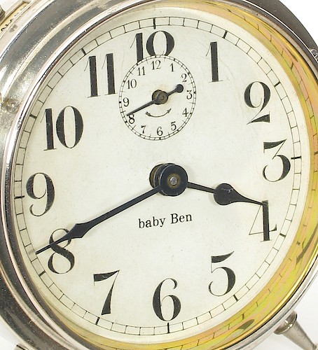 2.1 Paper dial, baby Ben below center with first "b" in lower case, back of "4" is straight, no lettering at bottom. Late 1913 - late 1915.. Dial 2.1