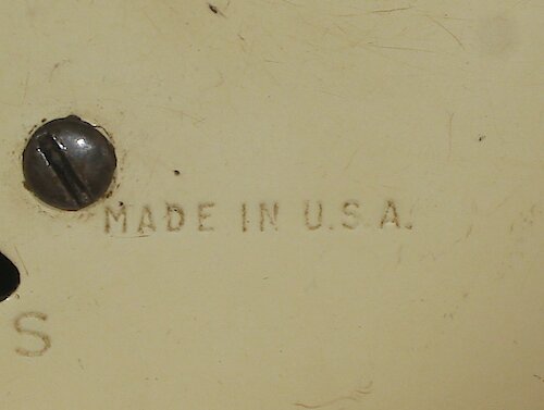 2 Just has "MADE IN U.S.A.". Big Ben Style 6 Chime Alarm Back 2