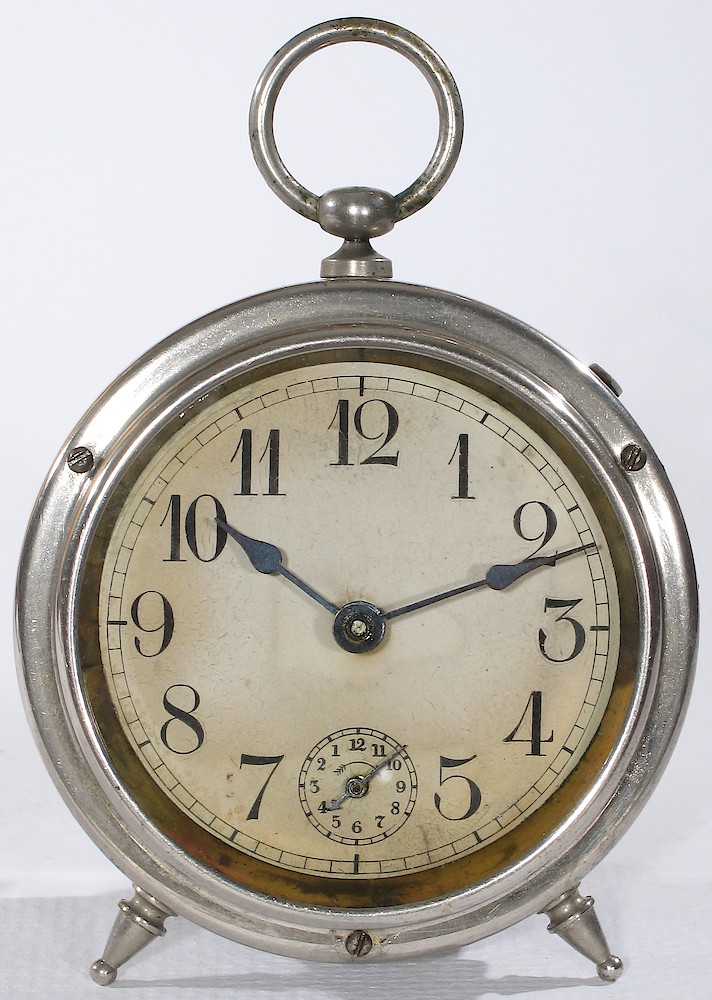 Westclox Baby Ben 2 Inch. Note that the sequence of the alarm dial numerals is counterclockwise.