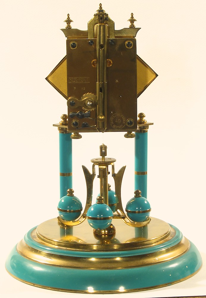 Schatz Standard 400 Day Turquoise Diamond Dial Japanese Lantern Image. Schatz Standard 400 Day Turquoise Diamond Dial Japanese Lantern Image Shelf Clock Model Photo