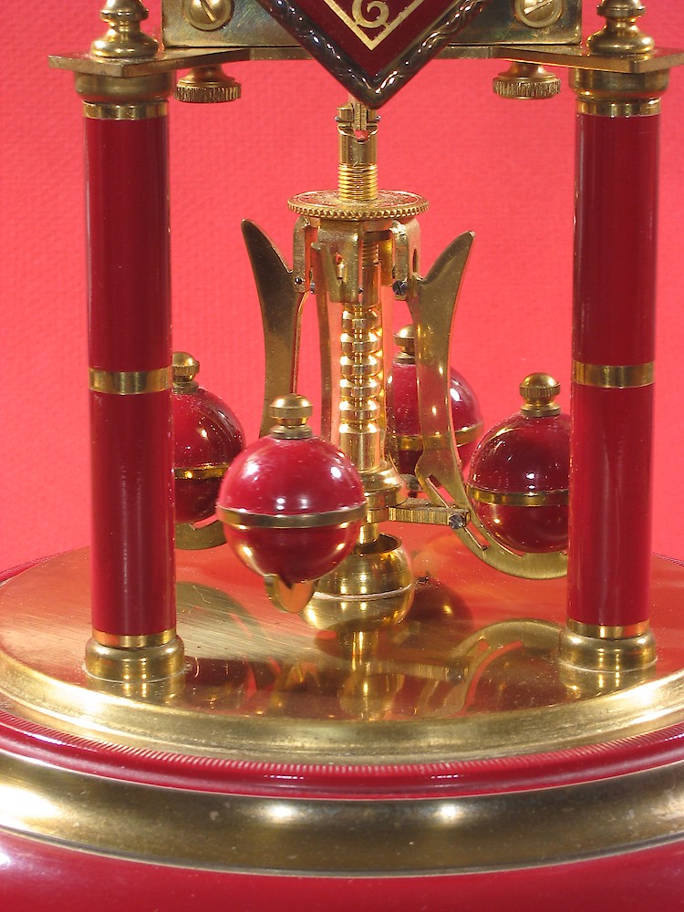 Schatz Standard 400 Day Maroon Diamond Dial Japanese Lantern Image. Schatz Standard 400 Day Maroon Diamond Dial Japanese Lantern Image Shelf Clock Model Photo