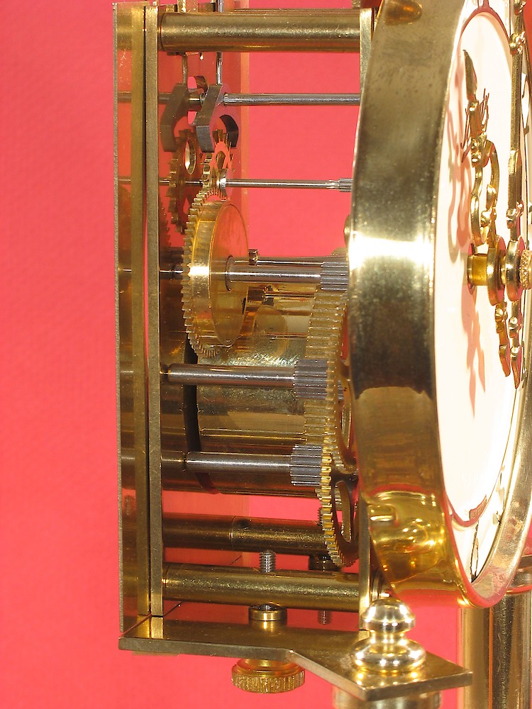 Schatz Standard Narrow Plate 400 Day Clock Ivory Painted Dial. Schatz Standard Narrow Plate 400 Day Clock Ivory Painted Dial Shelf Clock Model Photo