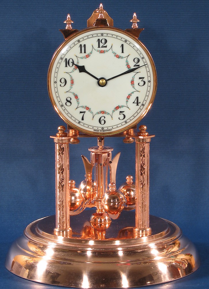 Schatz Copper Plated 400 Day Clock. Schatz Copper Plated 400 Day Clock Shelf Clock Model Photo