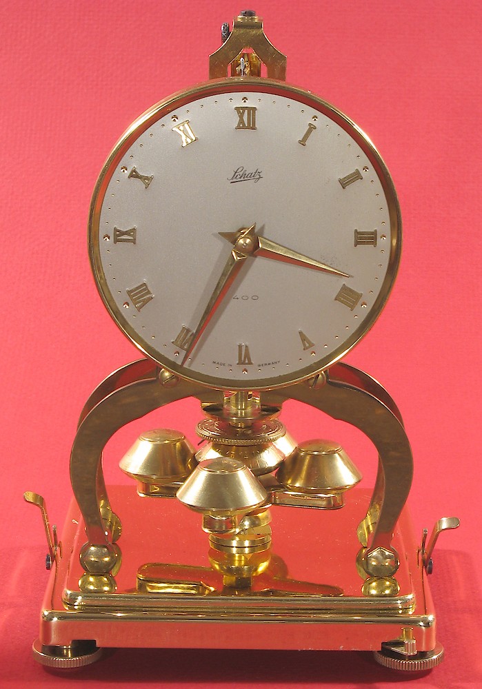 Schatz Bermuda Coach Miniature 400 Day Clock. Schatz Bermuda Coach Miniature 400 Day Clock Shelf Clock Model Photo