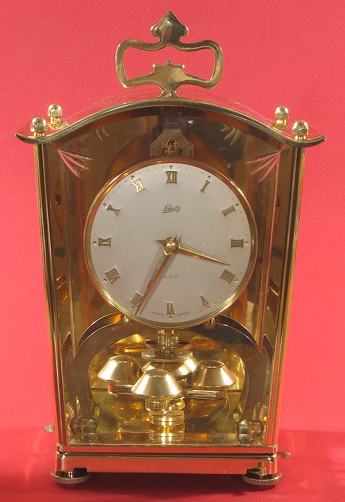 Schatz Bermuda Coach Miniature 400 Day Clock. Schatz Bermuda Coach Miniature 400 Day Clock Shelf Clock Model Photo