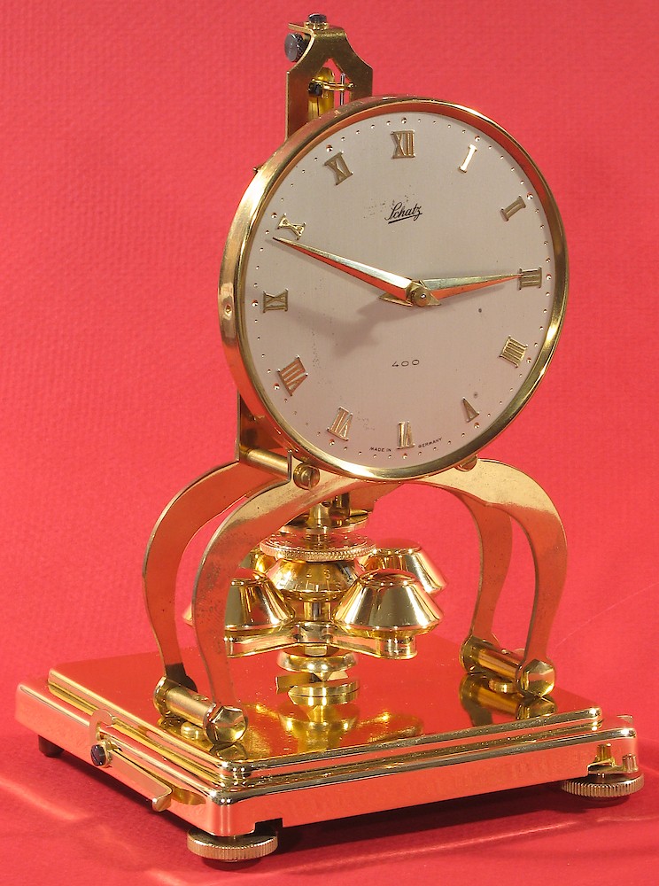 Schatz London Coach Miniature 400 Day Clock. Schatz London Coach Miniature 400 Day Clock Shelf Clock Model Photo