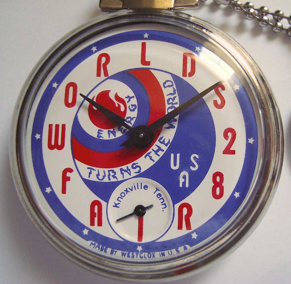 Westclox 1982 Worlds Fair. Westclox 1982 Worlds Fair Pocket Watch Model Photo