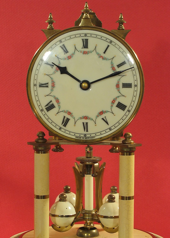 Schatz Standard No Name 400 Roman Numeral Day Clock Ivory Painted. Schatz Standard No Name 400 Roman Numeral Day Clock Ivory Painted Shelf Clock Model Photo