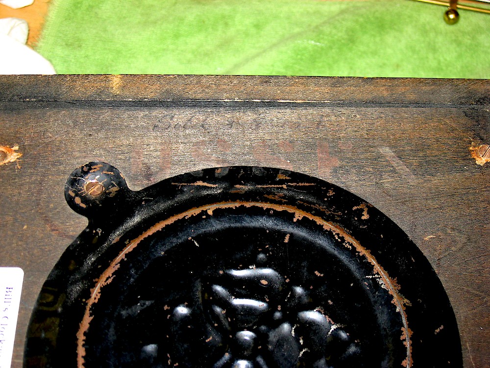 Seth Thomas Sussex Adamantine Mantel Clock Black And Green Back Escapement. Seth Thomas Sussex Adamantine Mantel Clock Black And Green Back Escapement Shelf Clock Model Photo