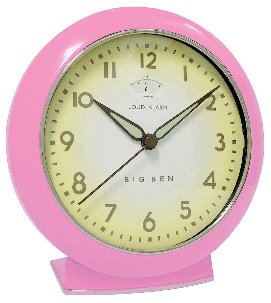 Westclox Big Ben Style 6 Reproduction Pink Quartz. Westclox Big Ben Style 6 Reproduction Pink Quartz Alarm Clock Model Photo