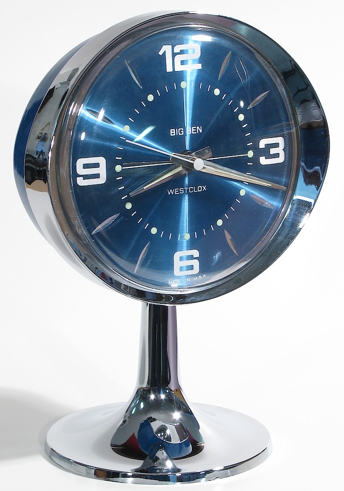 Westclox Big Ben Sculptura Stardust Blue. Westclox Big Ben Sculptura Stardust Blue Alarm Clock Model Photo