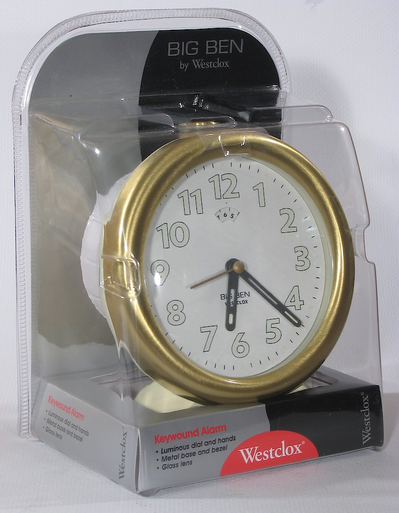 Westclox Big Ben Style 10 Almond Case White Dial. Big Ben style 10 (In original packaging)