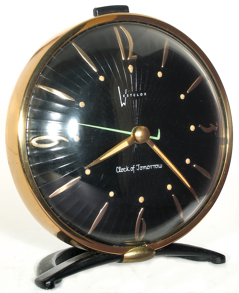 Westclox Clock Of Tomorrow Black. Westclox Clock Of Tomorrow Black Alarm Clock Model Photo