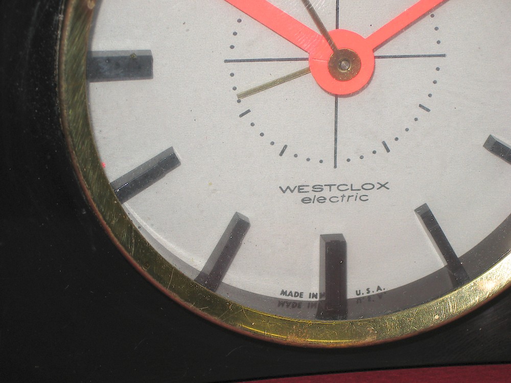 Westclox Fortune Electric Black Plain. Westclox Fortune Electric Black Plain Alarm Clock Model Photo