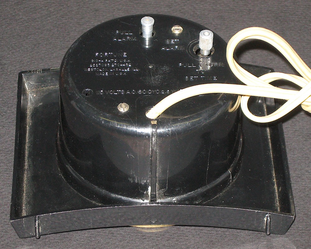 Westclox Fortune Electric Black Plain. Westclox Fortune Electric Black Plain Alarm Clock Model Photo