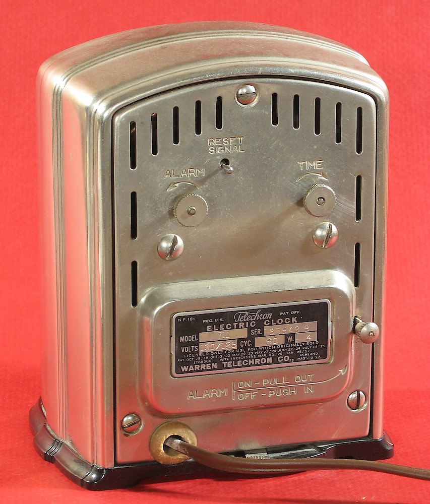 Telechron 711. Telechron 711 Alarm Clock Model Photo