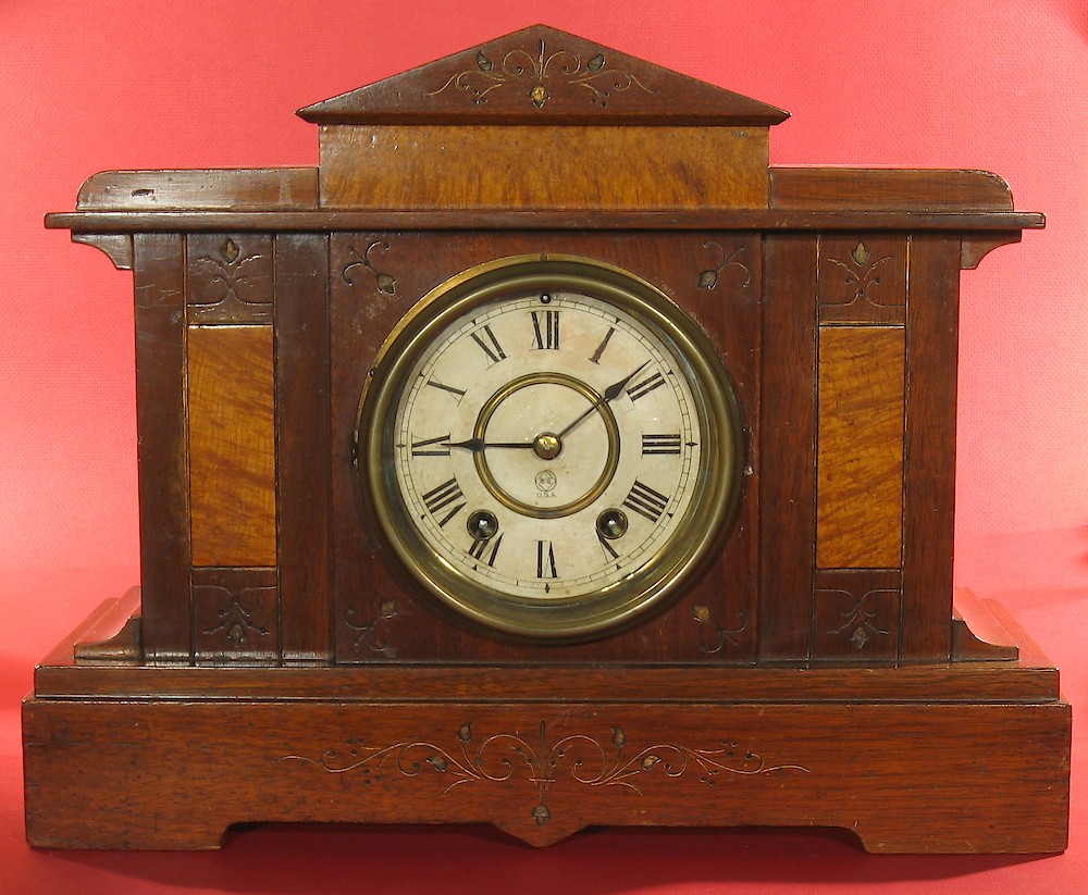 Seth Thomas 801 Mantel Clock Walnut. Seth Thomas 801 Mantel Clock Walnut Shelf Clock Model Photo