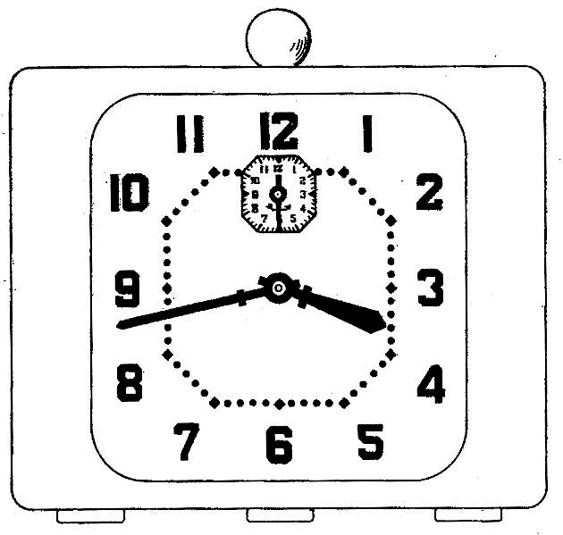 Clock Case. Rectangular Case With Ball On Top.