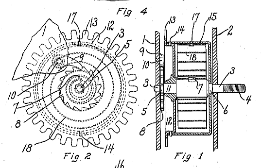 Clock Spring Barrel. The Barrel May Be Formed Up From Shet Metal, Making It Very Inexpensive To Construct. The Cover Has The Gear Teeth And Bayonet Mounts To The Barrel. The Ratchet And Clickspring Are Mounted Inside The Front Plate. I Haven&039;t Seen This Type Of Barrel In A Clock.