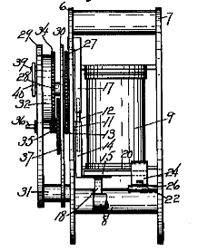 Electric Clock. The Power Unit Has A Contactor That Bows In And Out For A Snapping Motion. A Mainspring In Barrel Operates The Clock For About 7 Hours If The Power Is Lost.