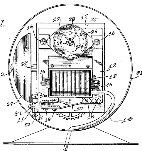 Electrical Actuating Means For Clocks And Instruments. This Patent Was Used In Westclox Self-starting Alarm Clocks With M2 And M3 Motors, Such As Logan And Bachelor.