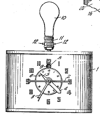 Clock With Visible And Audible Alarm Means