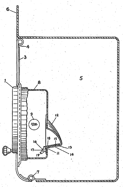 Automobile Clock. A Shutter Directs All The Light To The Clock Face When The Compartment Is Closed, And Lets The Compartment Be Illuminated When It Is Open.