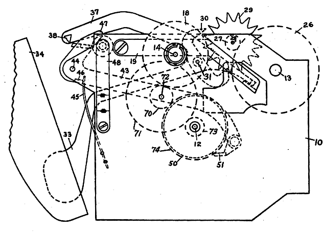 Alarm Clock. The Alarm Shutoff Knob Has 3 Positions. The Outward Position Is The "permanent Shutoff." The Middle Position Is To Set The Alarm To Ring. Pushing The Knob To The Inward Position Activates The Repeat (or Snooze In Modern Terminology) And Stops The Alarm For The Predetermined Time. The Shutoff Knob Returns To The Middle Position.