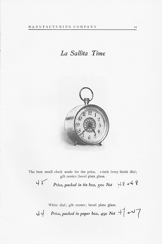 1902 Catalog, The Western Clock Mfg. Company; LaSalle; Illinois; U.S.A. > 11. 1902 Catalog, The Western Clock Mfg. Company; LaSalle; Illinois; U.S.A.; page 11
