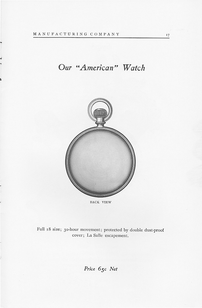 1902 Catalog, The Western Clock Mfg. Company; LaSalle; Illinois; U.S.A. > 17. 1902 Catalog, The Western Clock Mfg. Company; LaSalle; Illinois; U.S.A.; page 17