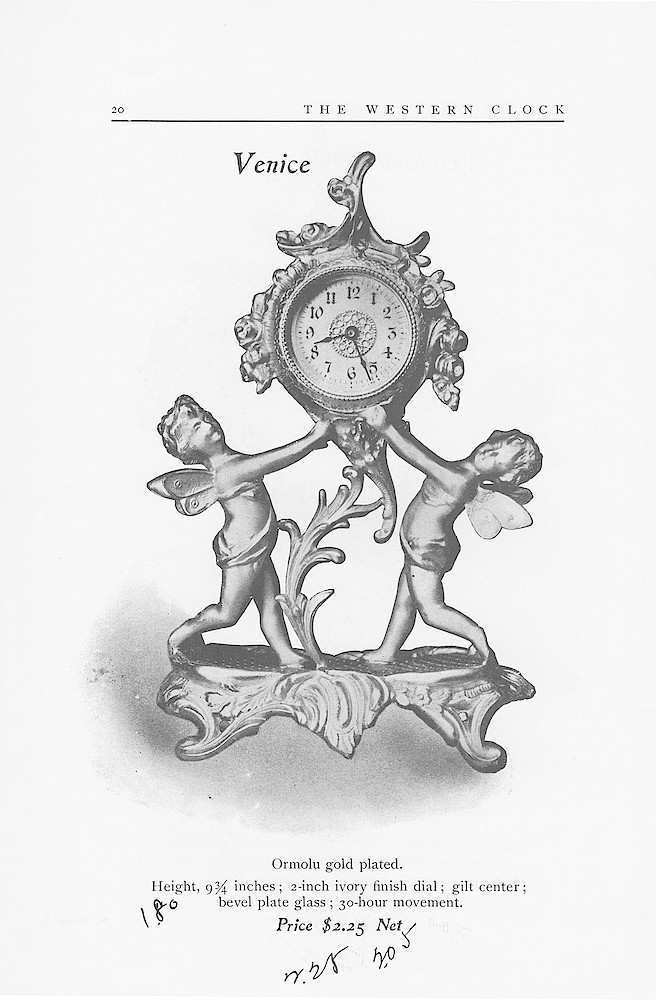 1902 Catalog, The Western Clock Mfg. Company; LaSalle; Illinois; U.S.A. > 20. 1902 Catalog, The Western Clock Mfg. Company; LaSalle; Illinois; U.S.A.; page 20