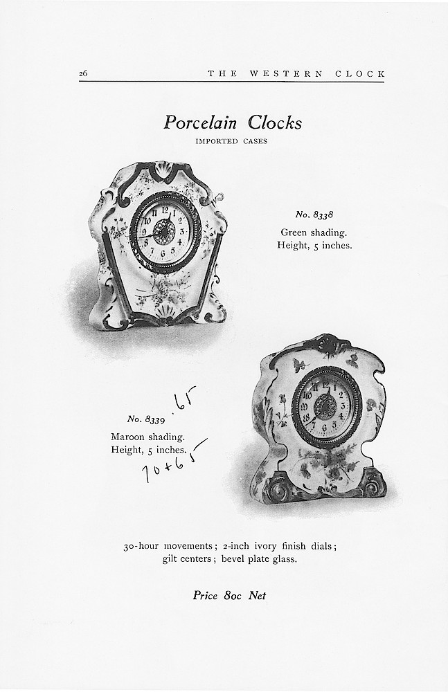 1902 Catalog, The Western Clock Mfg. Company; LaSalle; Illinois; U.S.A. > 26. 1902 Catalog, The Western Clock Mfg. Company; LaSalle; Illinois; U.S.A.; page 26
