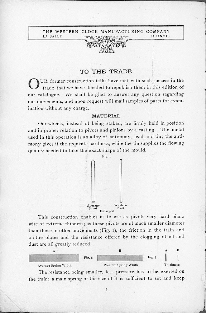 1904 Western Clock Mfg. Co. Catalog (missing pp. 21 - 24); La Salle; Illinois > 4. 1904 Western Clock Mfg. Co. Catalog (missing pp. 21 - 24); La Salle; Illinois; page 4