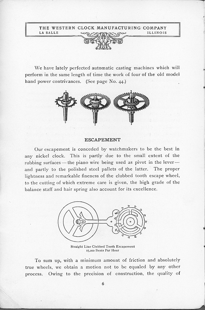 1904 Western Clock Mfg. Co. Catalog (missing pp. 21 - 24); La Salle; Illinois > 6. 1904 Western Clock Mfg. Co. Catalog (missing pp. 21 - 24); La Salle; Illinois; page 6