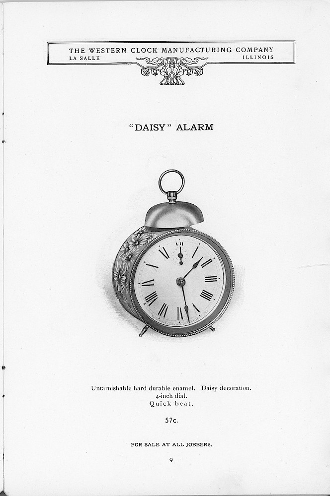 1904 Western Clock Mfg. Co. Catalog (missing pp. 21 - 24); La Salle; Illinois > 9. 1904 Western Clock Mfg. Co. Catalog (missing pp. 21 - 24); La Salle; Illinois; page 9