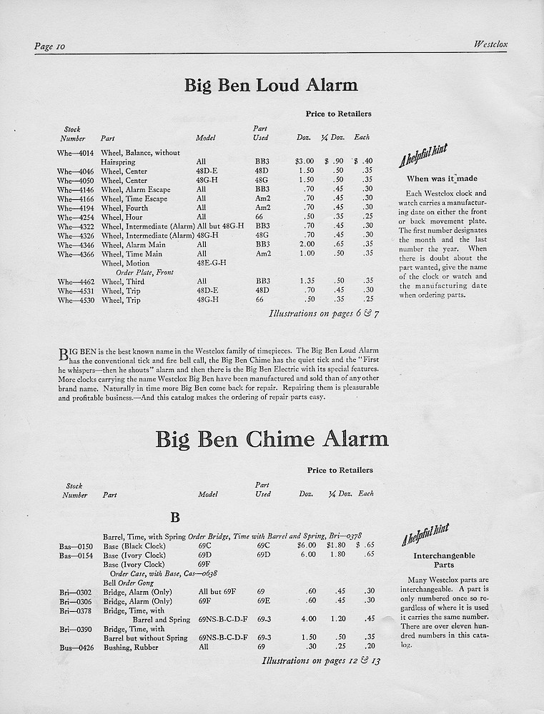 1950, First Aid for Injured Westclox; Westclox, Division of General Time Corporation, LaSalle, Illinois, USA > 10. 1950, First Aid for Injured Westclox; Westclox, Division of General Time Corporation, LaSalle, Illinois, USA; page 10