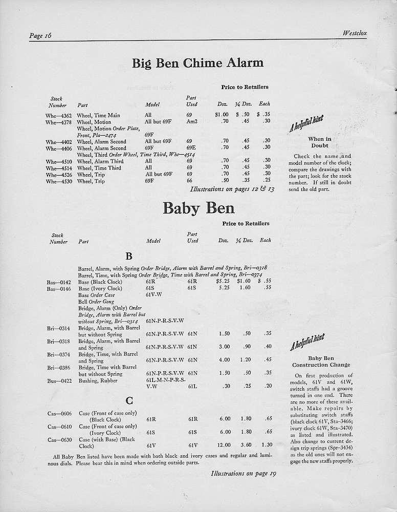 1950, First Aid for Injured Westclox; Westclox, Division of General Time Corporation, LaSalle, Illinois, USA > 16. 1950, First Aid for Injured Westclox; Westclox, Division of General Time Corporation, LaSalle, Illinois, USA; page 16