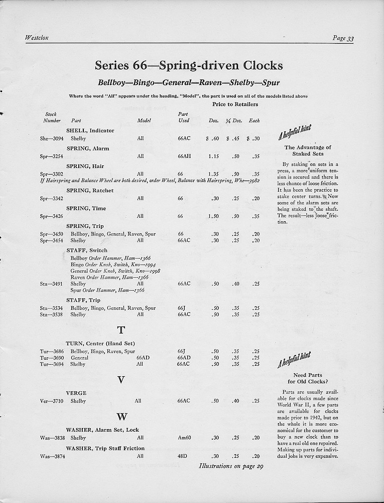 1950, First Aid for Injured Westclox; Westclox, Division of General Time Corporation, LaSalle, Illinois, USA > 33. 1950, First Aid for Injured Westclox; Westclox, Division of General Time Corporation, LaSalle, Illinois, USA; page 33