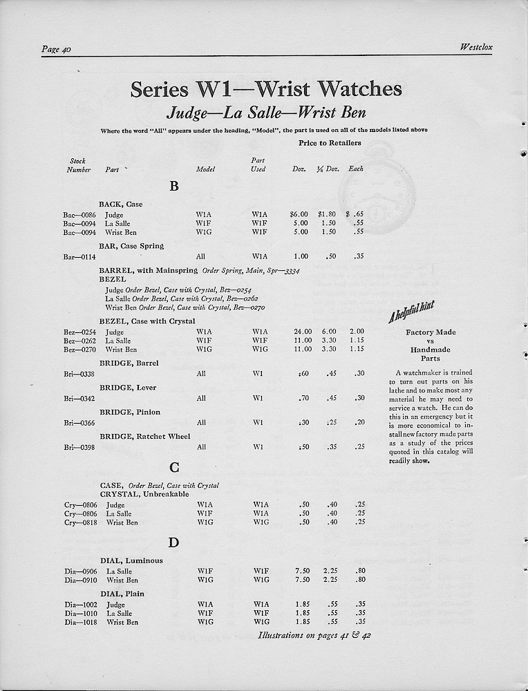 1950, First Aid for Injured Westclox; Westclox, Division of General Time Corporation, LaSalle, Illinois, USA > 40. 1950, First Aid for Injured Westclox; Westclox, Division of General Time Corporation, LaSalle, Illinois, USA; page 40