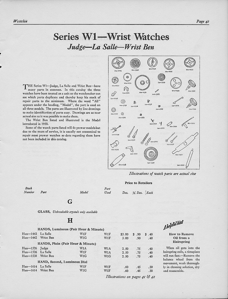 1950, First Aid for Injured Westclox; Westclox, Division of General Time Corporation, LaSalle, Illinois, USA > 41. 1950, First Aid for Injured Westclox; Westclox, Division of General Time Corporation, LaSalle, Illinois, USA; page 41