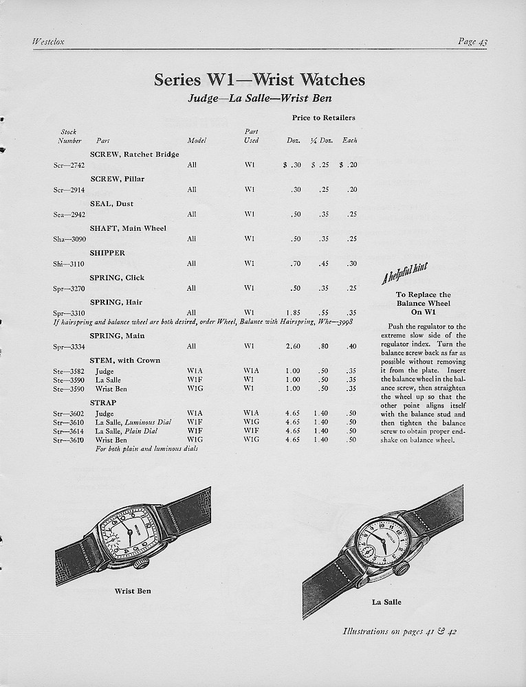 1950, First Aid for Injured Westclox; Westclox, Division of General Time Corporation, LaSalle, Illinois, USA > 43. 1950, First Aid for Injured Westclox; Westclox, Division of General Time Corporation, LaSalle, Illinois, USA; page 43