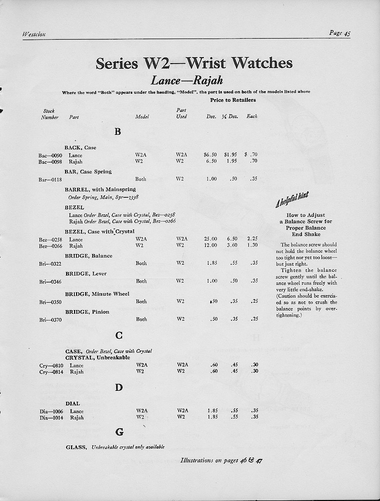 1950, First Aid for Injured Westclox; Westclox, Division of General Time Corporation, LaSalle, Illinois, USA > 45. 1950, First Aid for Injured Westclox; Westclox, Division of General Time Corporation, LaSalle, Illinois, USA; page 45