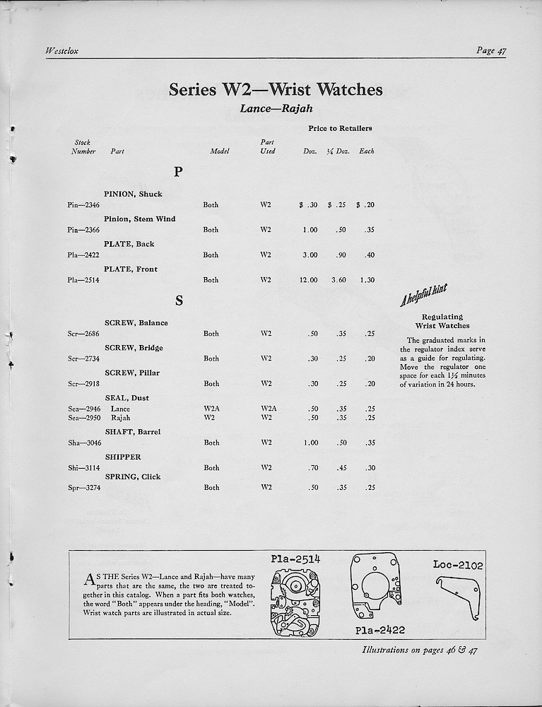 1950, First Aid for Injured Westclox; Westclox, Division of General Time Corporation, LaSalle, Illinois, USA > 47. 1950, First Aid for Injured Westclox; Westclox, Division of General Time Corporation, LaSalle, Illinois, USA; page 47