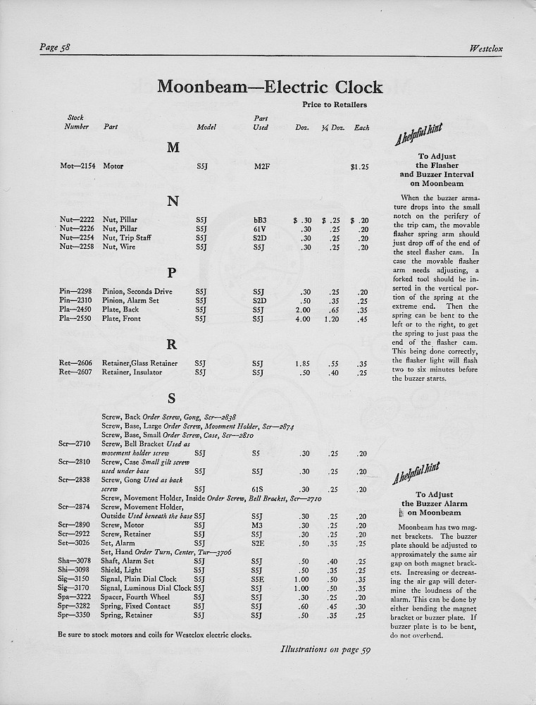 1950, First Aid for Injured Westclox; Westclox, Division of General Time Corporation, LaSalle, Illinois, USA > 58. 1950, First Aid for Injured Westclox; Westclox, Division of General Time Corporation, LaSalle, Illinois, USA; page 58