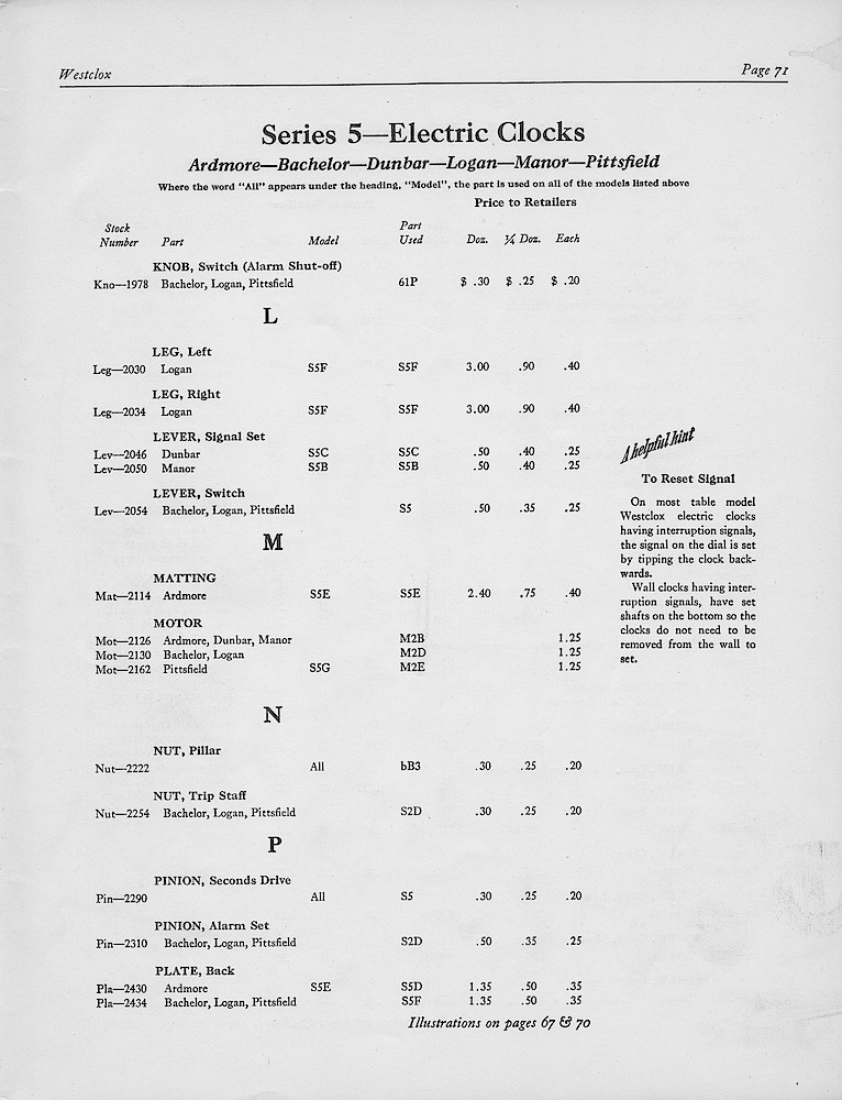 1950, First Aid for Injured Westclox; Westclox, Division of General Time Corporation, LaSalle, Illinois, USA > 71. 1950, First Aid for Injured Westclox; Westclox, Division of General Time Corporation, LaSalle, Illinois, USA; page 71