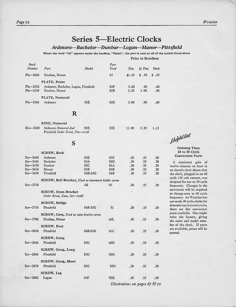 1950, First Aid for Injured Westclox; Westclox, Division of General Time Corporation, LaSalle, Illinois, USA > 72. 1950, First Aid for Injured Westclox; Westclox, Division of General Time Corporation, LaSalle, Illinois, USA; page 72