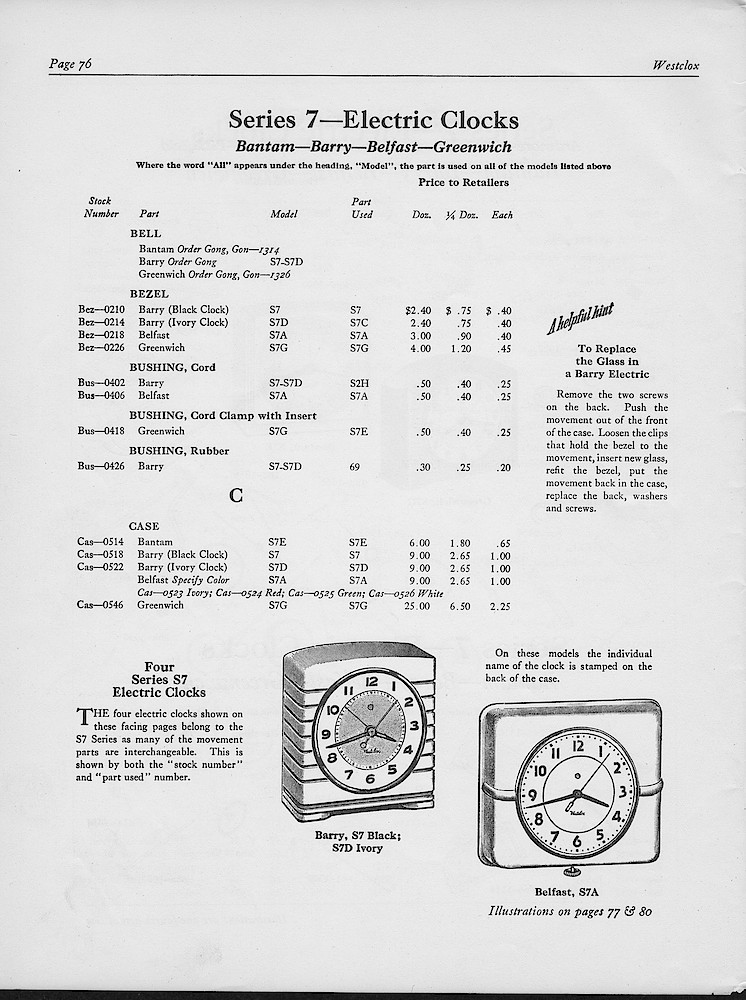 1950, First Aid for Injured Westclox; Westclox, Division of General Time Corporation, LaSalle, Illinois, USA > 76. 1950, First Aid for Injured Westclox; Westclox, Division of General Time Corporation, LaSalle, Illinois, USA; page 76