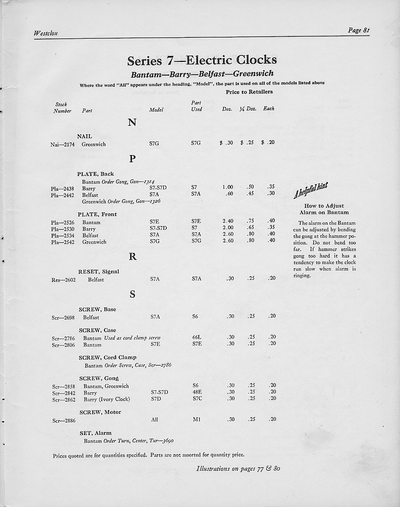 1950, First Aid for Injured Westclox; Westclox, Division of General Time Corporation, LaSalle, Illinois, USA > 81. 1950, First Aid for Injured Westclox; Westclox, Division of General Time Corporation, LaSalle, Illinois, USA; page 81